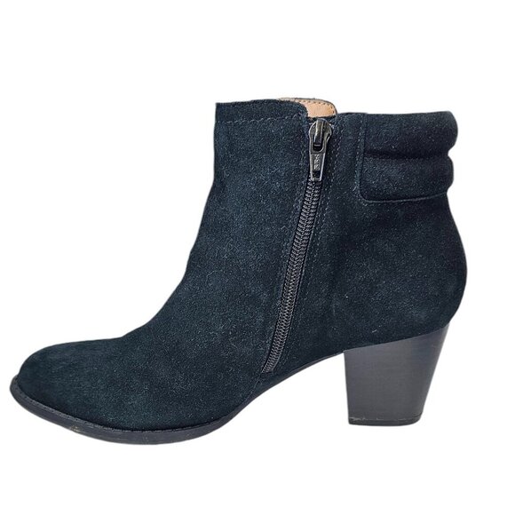 Vionic Womens Jessie Ankle Bootie Black Size 7.5 Suede Weather Resistant Comfort - Picture 10 of 11